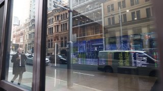 A general view of stock displays at the Australian Stock Exchange on September 02, 2020 in Sydney, Australia.
