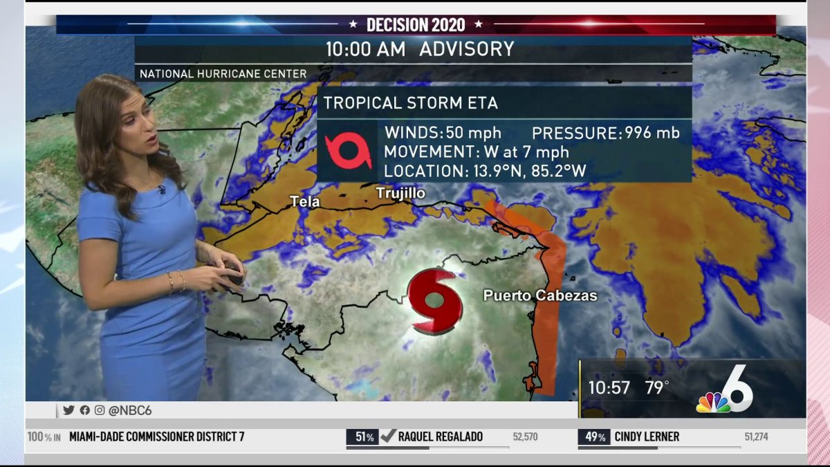 Tropical Storm Eta 11 AM Update – November 4th – NBC 6 South Florida