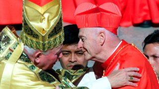 Cardinal Theodore Edgar McCarrick and John Paul II