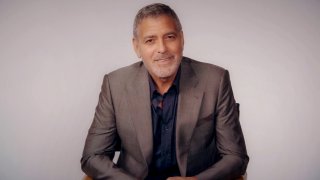 In this Oct. 13, 2020, file photo, George Clooney speaks virtually during The Hollywood Foreign Press Association hosted annual grants presentation, "HFPA Philanthropy: Empowering the Next Generation."
