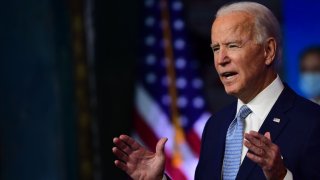  President-elect Joe Biden introduces key foreign policy and national security nominees and appointments at the Queen Theatre on November 24, 2020 in Wilmington, Delaware.