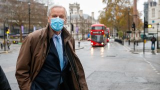 Michel Barnier, European Union (EU) chief negotiator, departs from his hotel to attend Brexit talks in London, U.K.