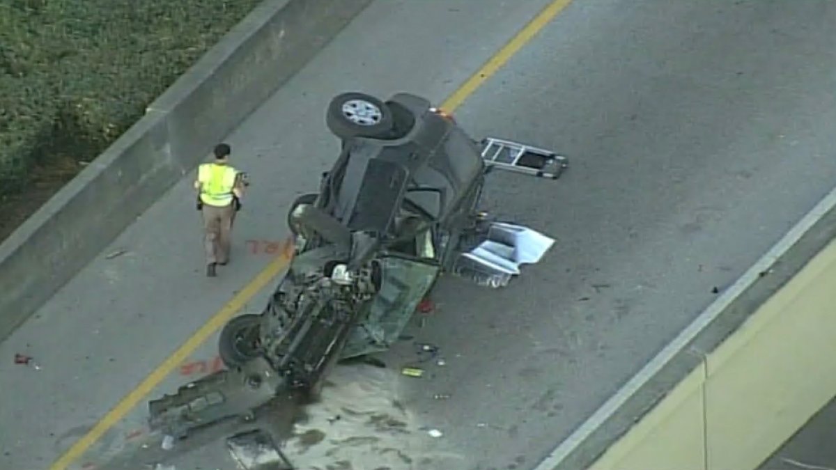 Driver Killed In Rollover Crash On Ramp To I 595 In Davie Nbc 6 South Florida 0613