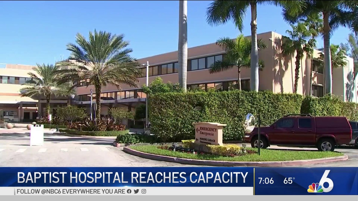 Baptist Hospital in Kendall Reaches Capacity – NBC 6 South Florida