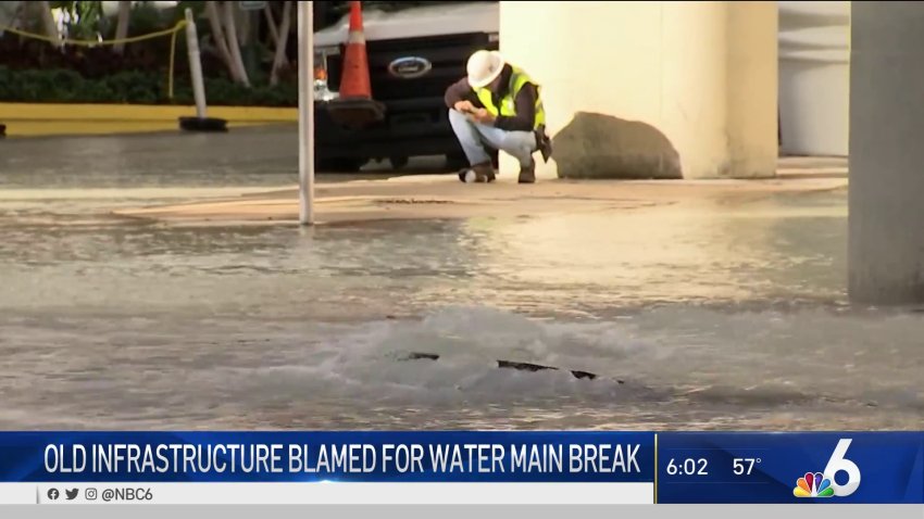 Old Infrastructure Blamed for Water Main Break in Miami