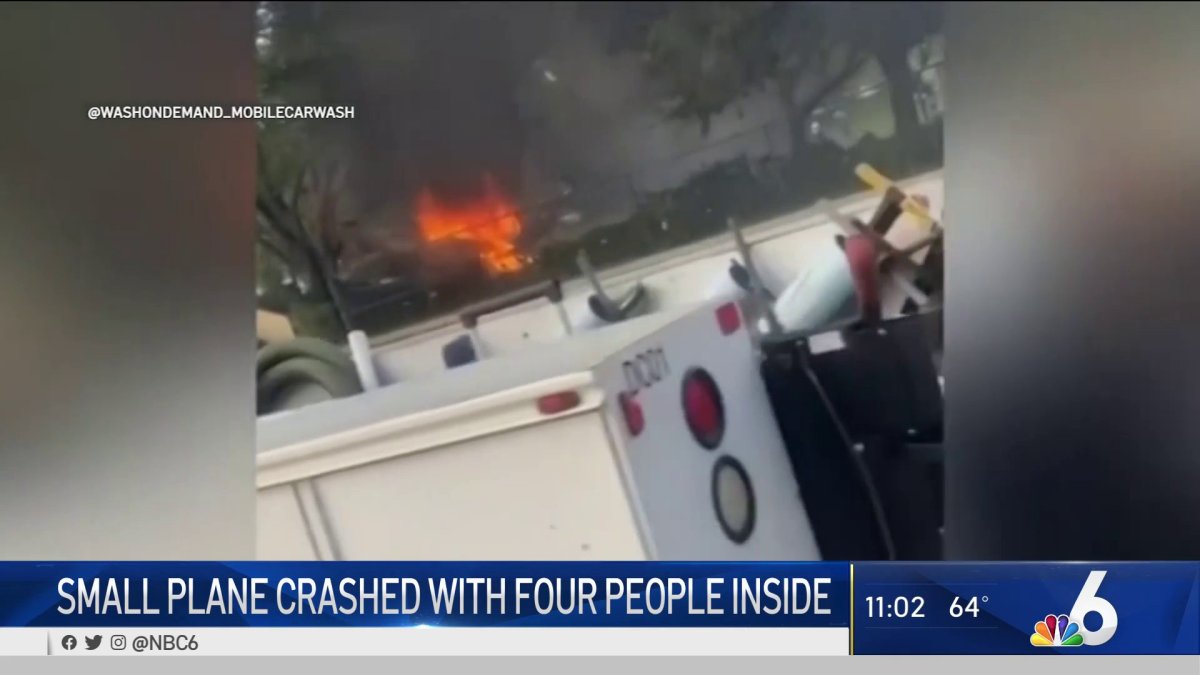 Small Plane With Four People Inside Crashes in Pembroke Pines – NBC 6 ...
