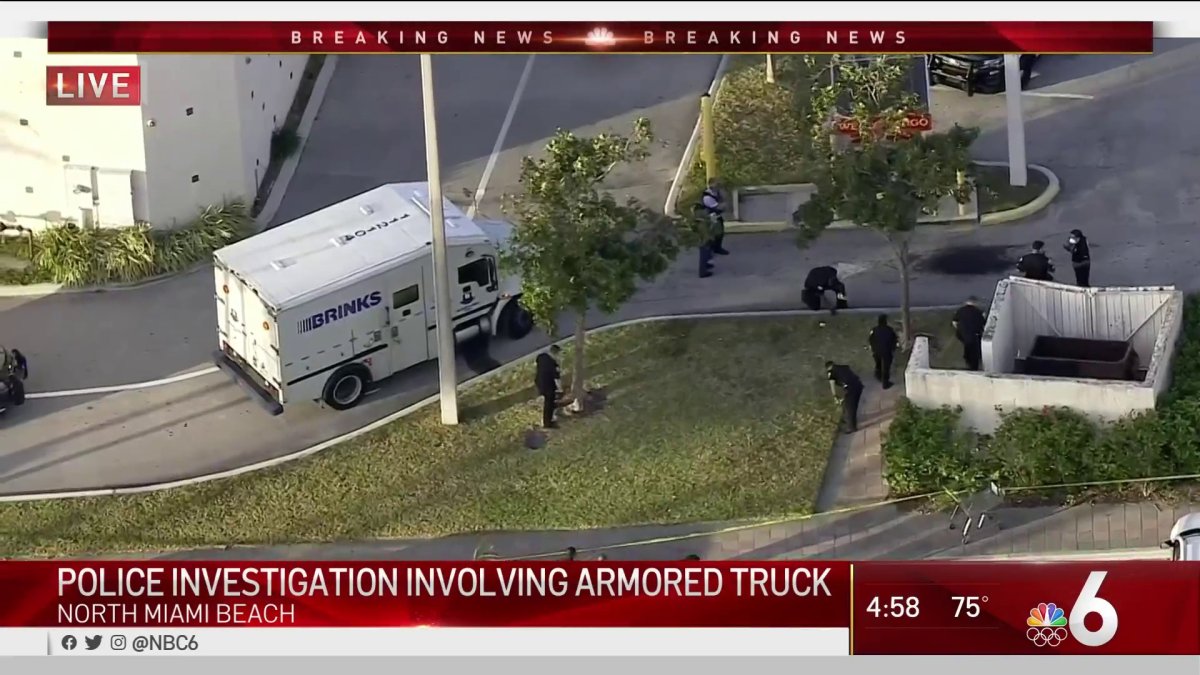 Police Investigation Involving Armored Truck in North Miami Beach – NBC ...