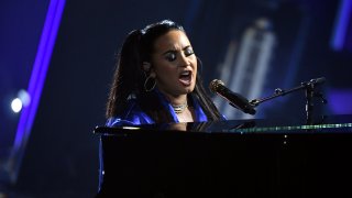 Demi Lovato performs