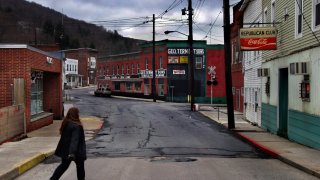 The hardscrabble town of Lonaconing, Maryland (downtown pict