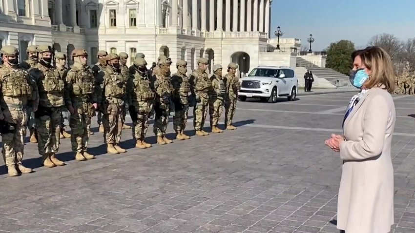 Pelosi Addresses National Guard in DC: ‘I Want You to Be Safe'