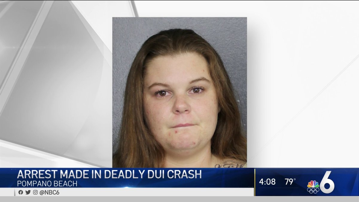Woman Arrested in Pompano Beach Deadly DUI Case NBC 6 South Florida