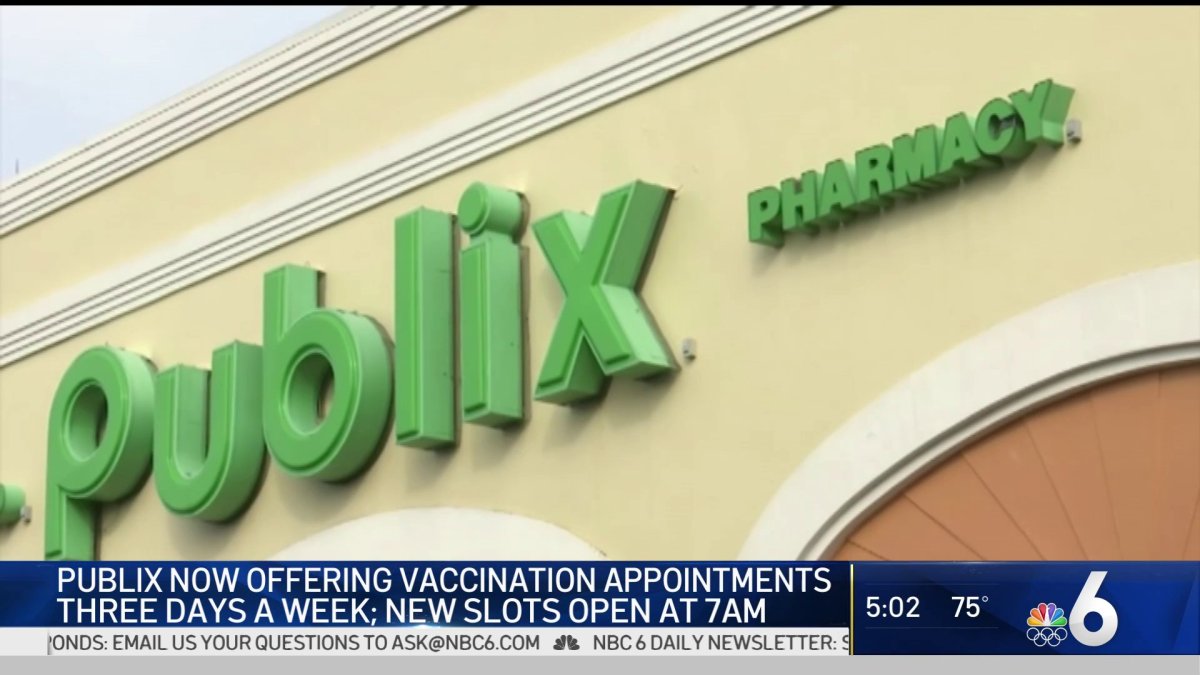 Publix expanding appointment registrations for covid vaccines nbc 6