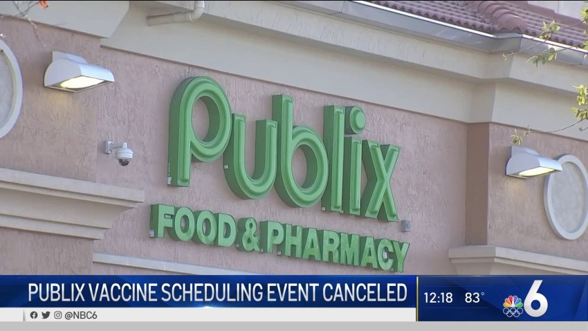 Publix Cancels Wednesday Vaccine Scheduling Event