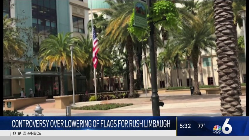 Gov. Order to Lower Flags for Limbaugh Prompts Pushback