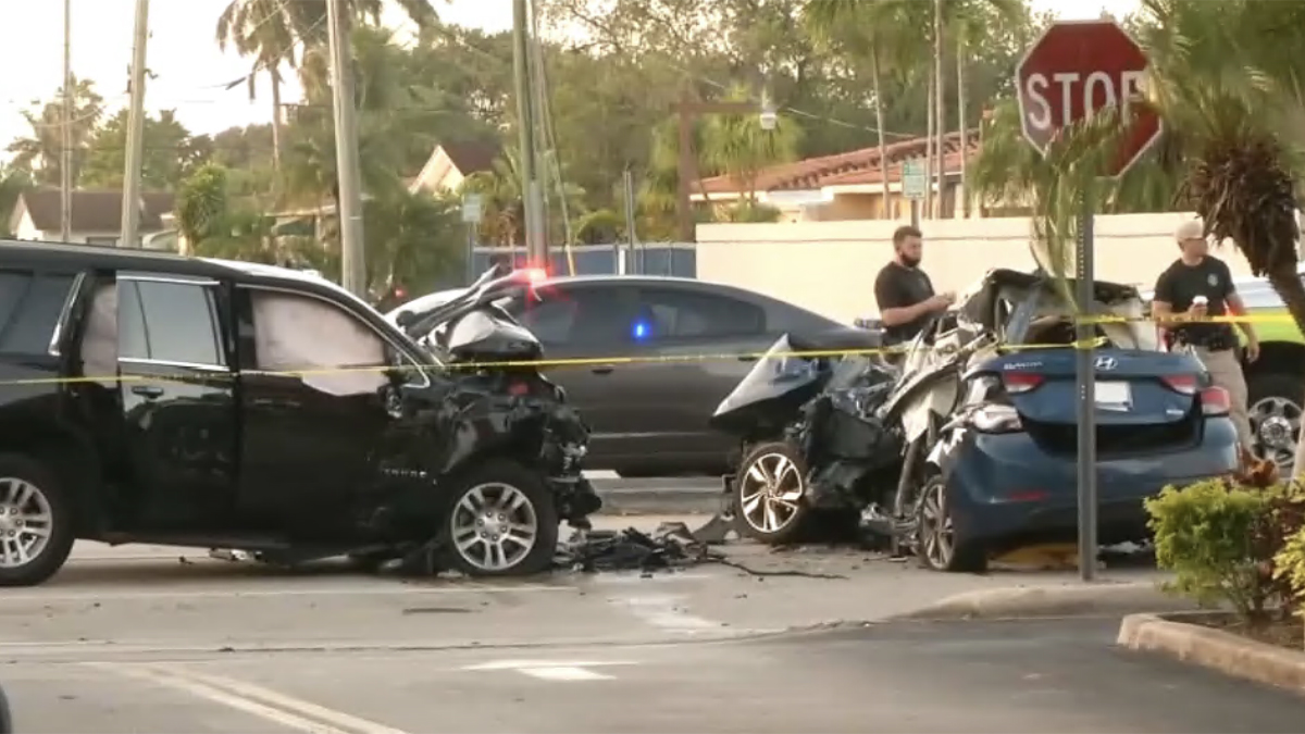 accidente de alta velocidad el día de Año Nuevo en Miami-Dade