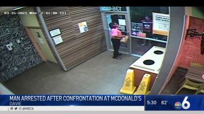 Man Arrested After Confrontation at Davie McDonald's
