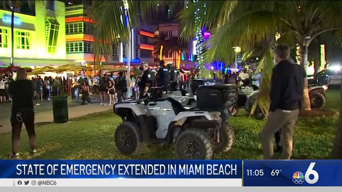 State of Emergency Extended in Miami Beach NBC 6 South Florida