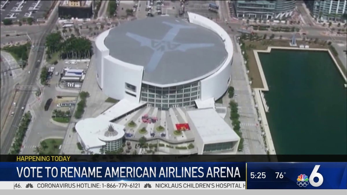 AmericanAirlines Arena to be Renamed This Week in New Sponsorship Deal:  Report – NBC 6 South Florida
