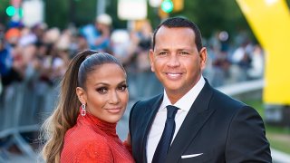 Actress Jennifer Lopez and Alex Rodriguez are seen arriving to the 2019 CFDA Fashion Awards on June 3, 2019 in New York City.