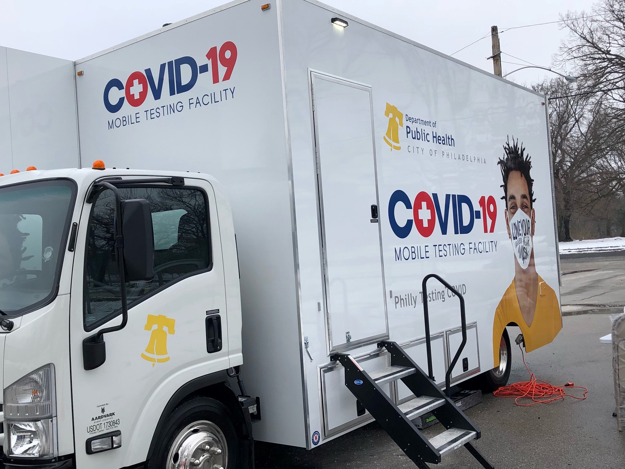 The city rolled out mobile COVID testing as well. (Photo: Mitch Blacher / NBC10)