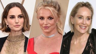 From left: Natalie Portman, Britney Spears and Sharon Stone.