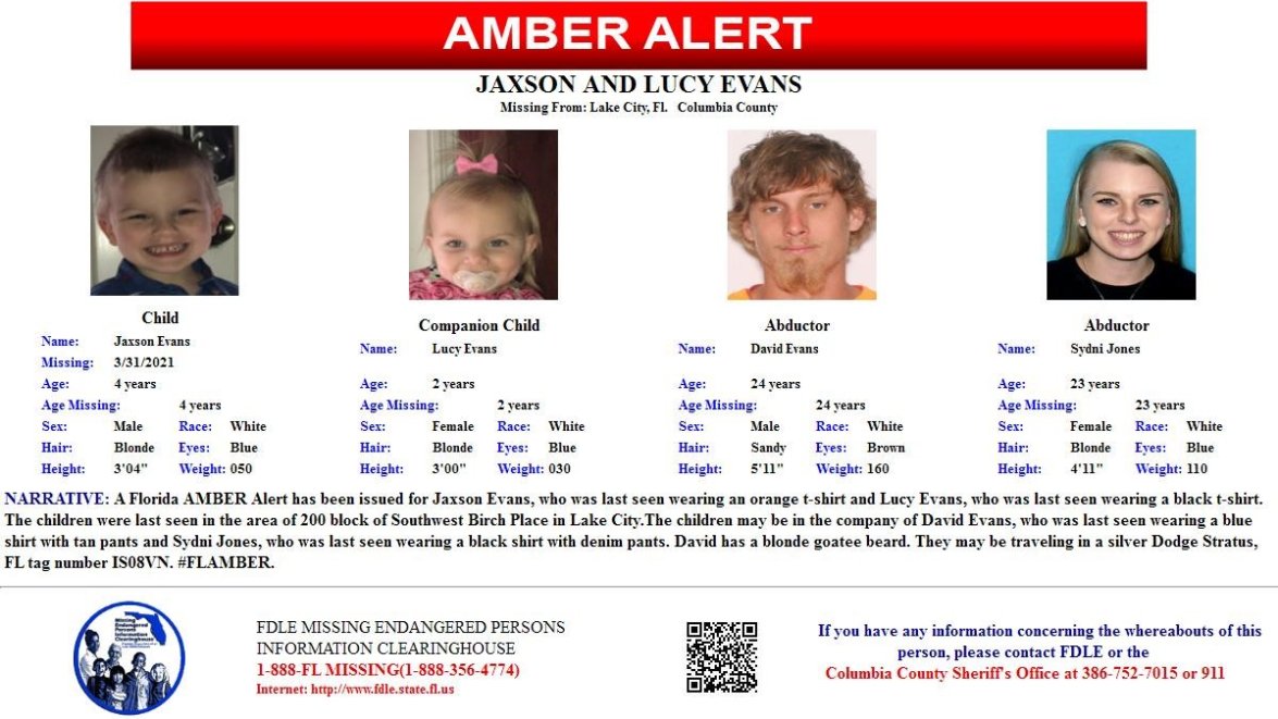 Amber Alert Florida 2025 Date Ingrid Elladine