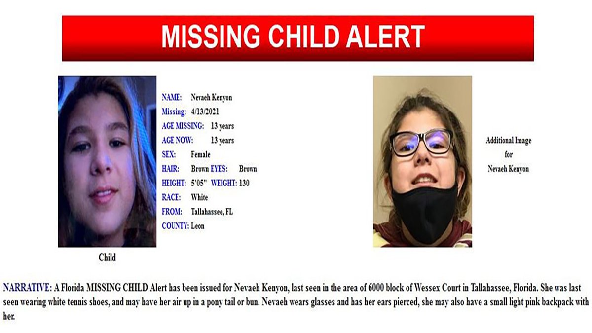 Alert Issued for Teen Girl Missing Near Tallahassee – NBC 6 South Florida