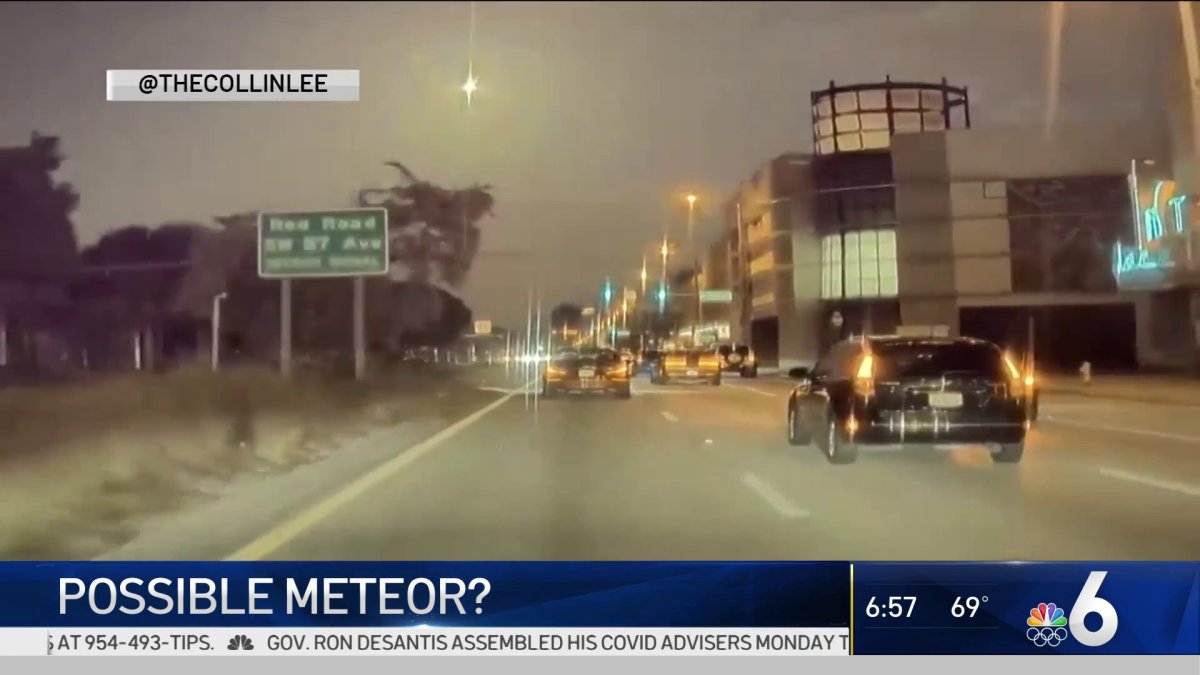 Possible Meteor Spotted in Skies Over South Florida NBC 6 South Florida