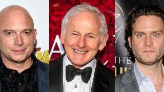 This combination of photos shows actors, from left, Michael Cerveris, Victor Garber and Steven Pasquale