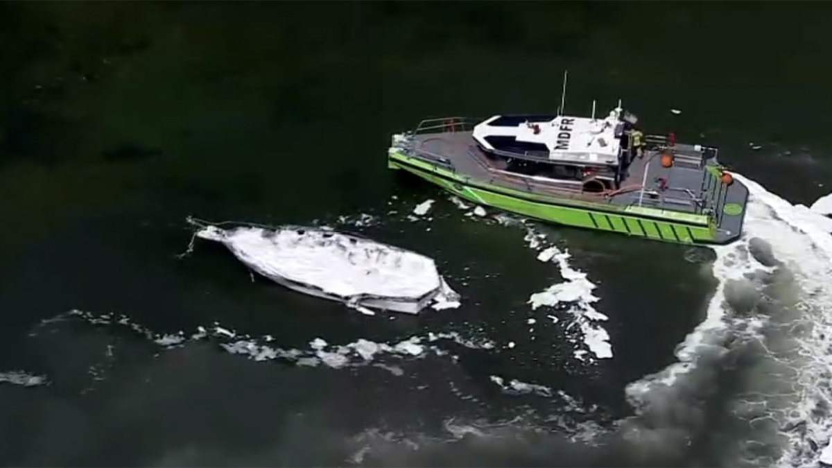 Father And Son Hospitalized After Boat Explosion Off Dinner Key Marina ...