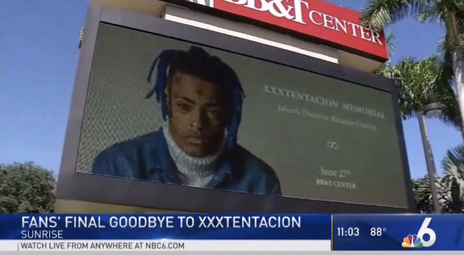 XXXTentacion Remembered at Public Viewing in Sunrise â€“ NBC 6 South Florida