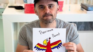 Gary Vaynerchuk holds a “VeeFriends” token, which is part of his part of his first NFT collection.
