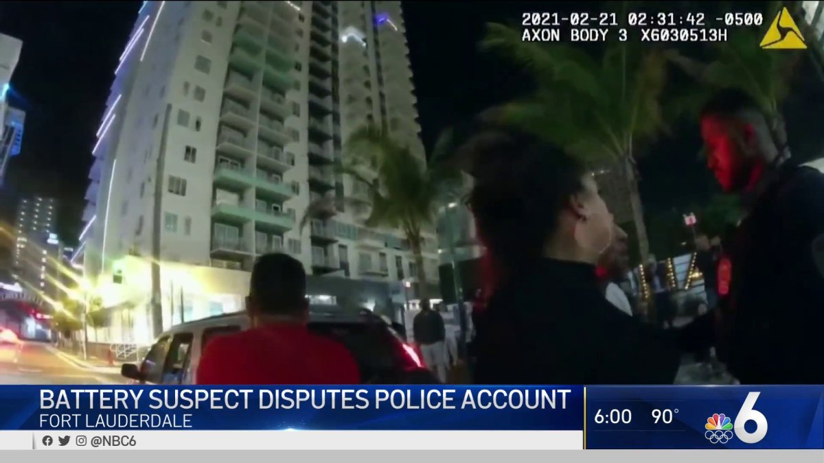 Battery Suspect Disputes Police Account Nbc 6 South Florida 8359