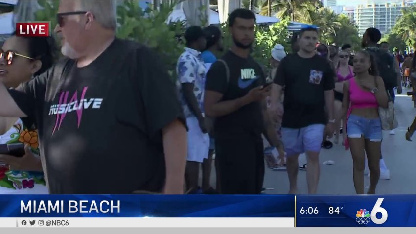 ‘What a Difference a Year Makes,' Tourists and Locals Flock To Miami Beach, Along With Increased Police