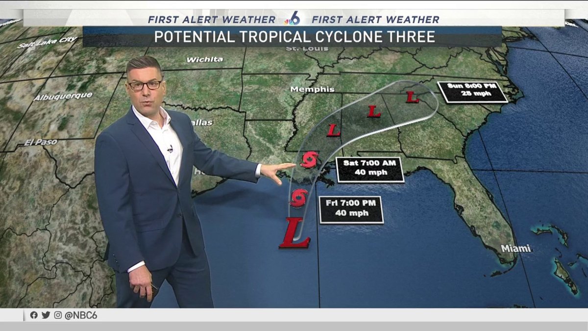 Potential Tropical Cyclone Nears Gulf Coast – Nbc 6 South Florida