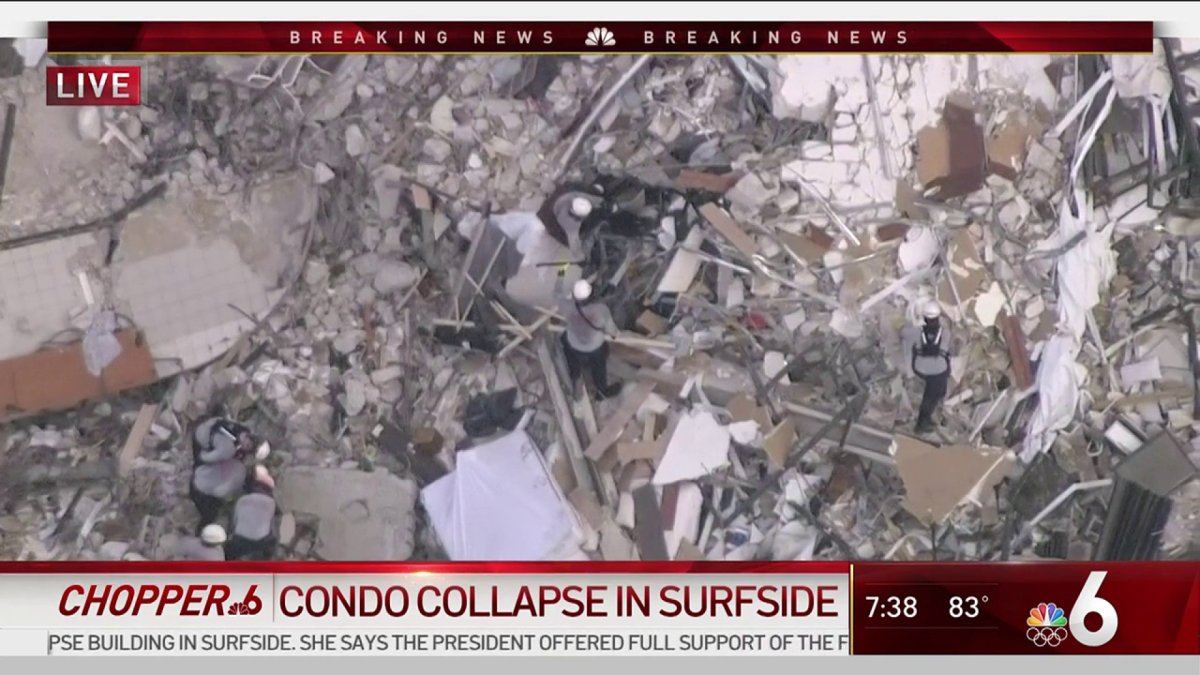 Family Members Search for Missing Relatives After Condo Collapse in ...