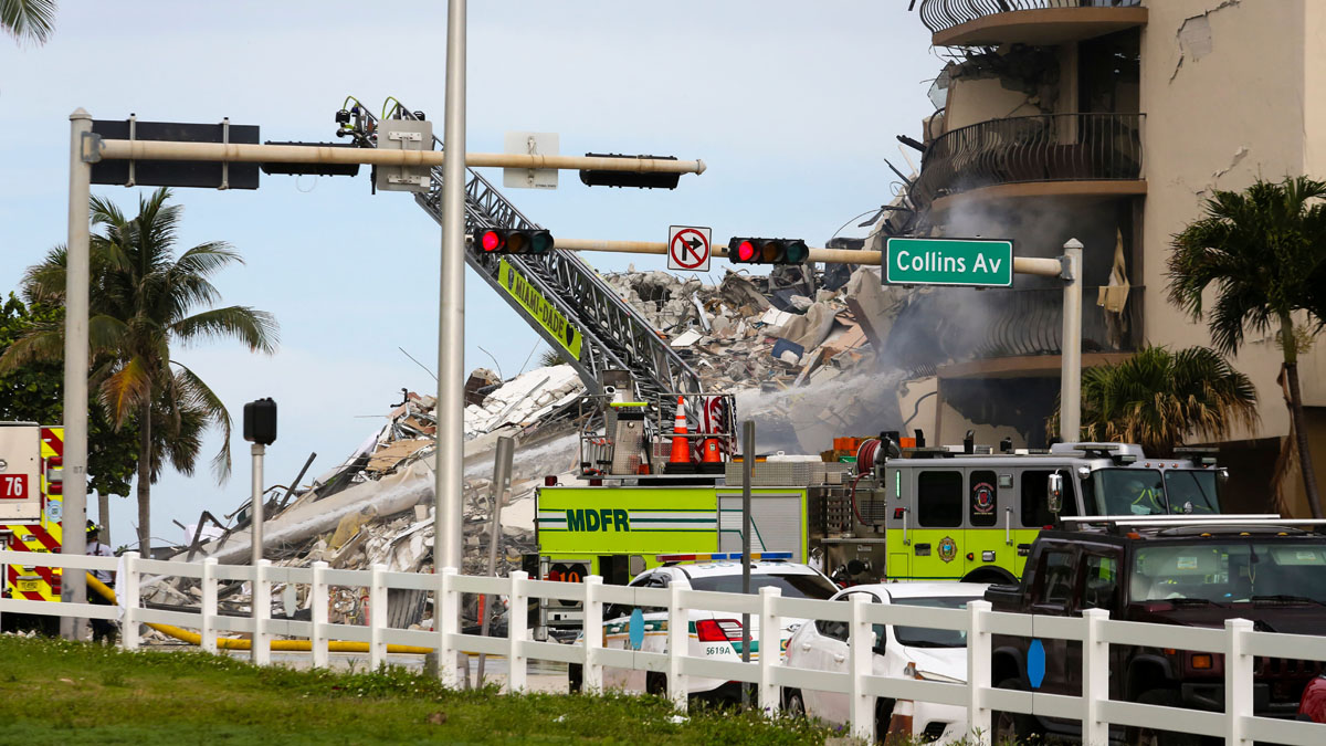 ‘The Building is Gone’ First Response to Surfside Collapse Heard in
