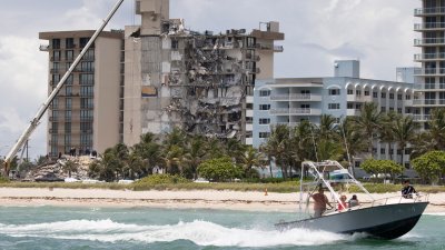 Day Four Of Rescue Efforts At The Site Of Surfside Condo Collapse