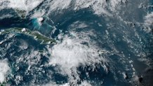 View of Tropical Storm Elsa on July 3, 2021.