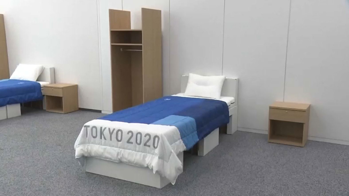 Athletes at Tokyo Olympics Getting Adjusted to Beds Made Out of