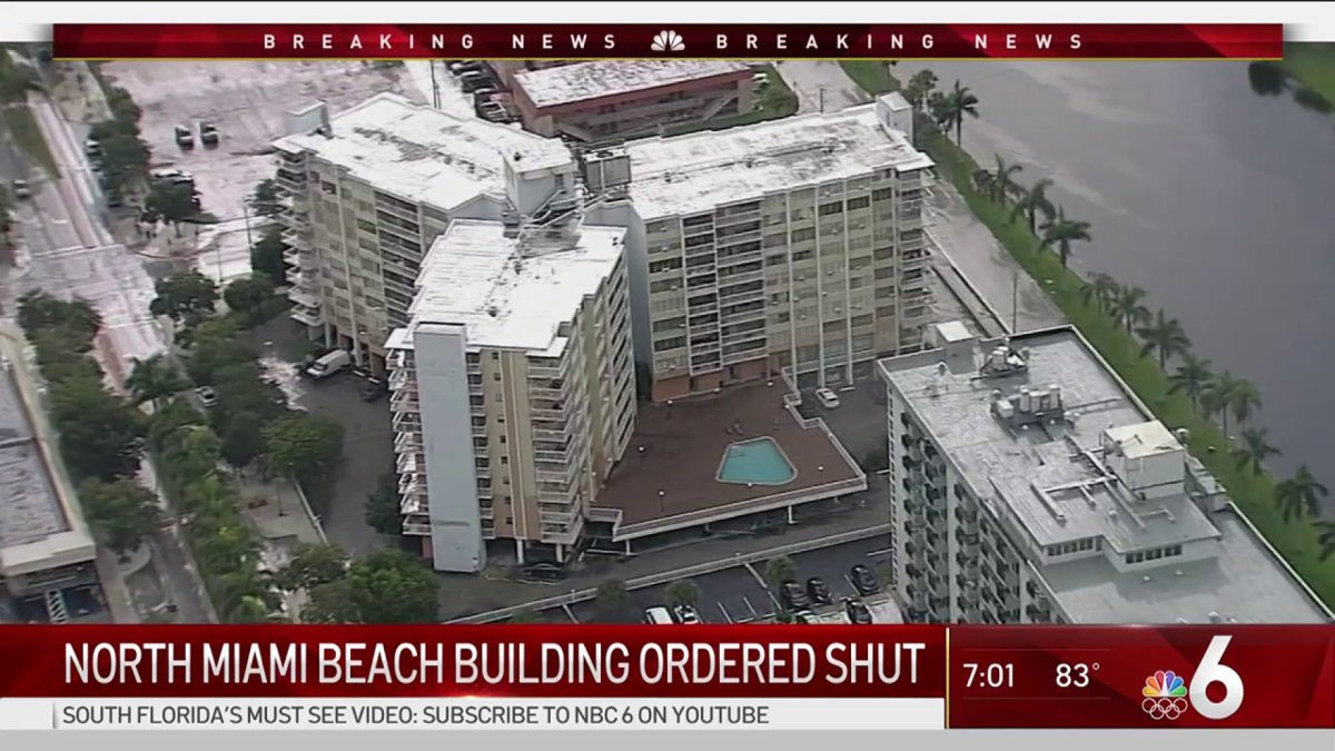 300+ Residents Evacuated From North Miami Beach Condo After Structure