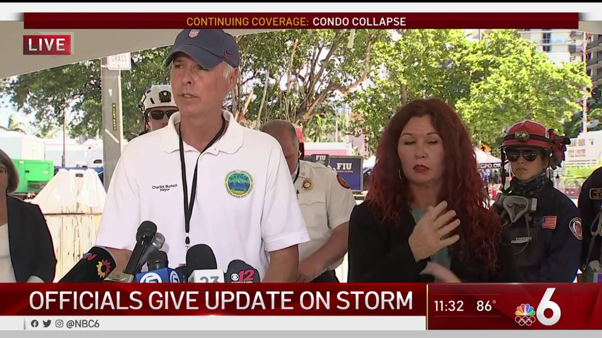 State, Local Officials Give Update on Surfside Condo Collapse – NBC 6 ...