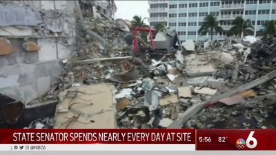State Senator Spends Nearly Every Day at Collapse Site