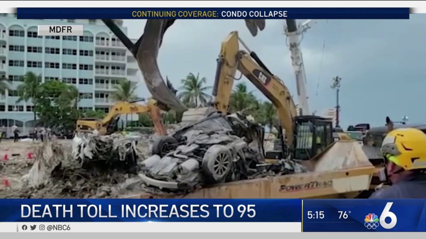 Surfside Condo Collapse Death Toll Increases to 95