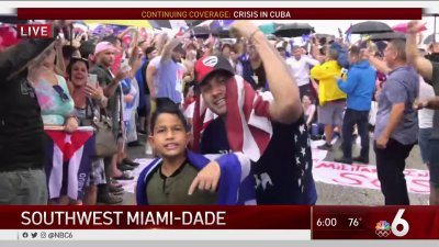 Protesters on Palmetto Demand US Intervention in Cuba