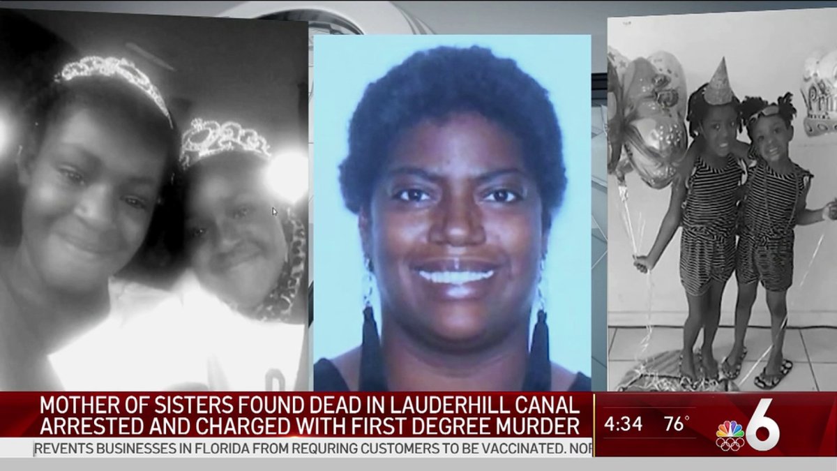 Mother of Sisters Found Dead in Lauderhill Canal Arrested – NBC 6 South ...
