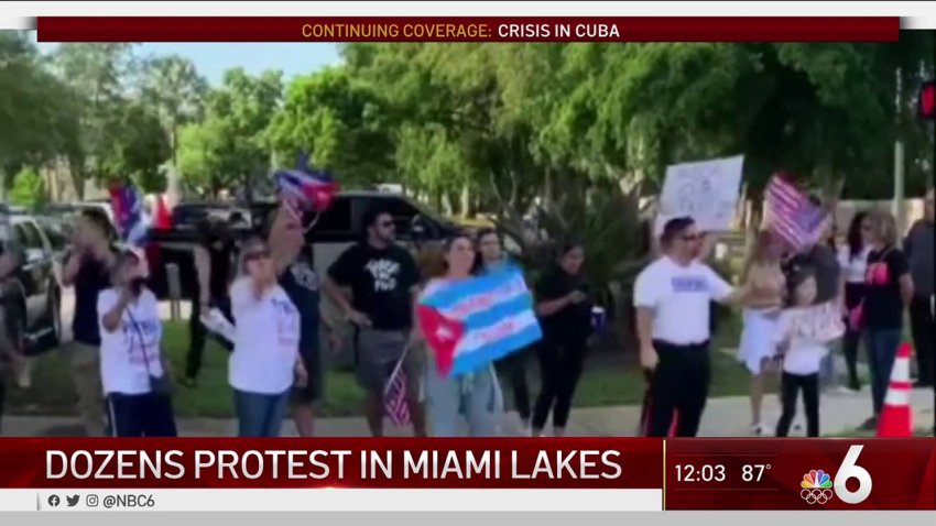 “If Cuba Is in The Streets, Miami Is Too,” Rallies in Support of Cuban Protests Continue