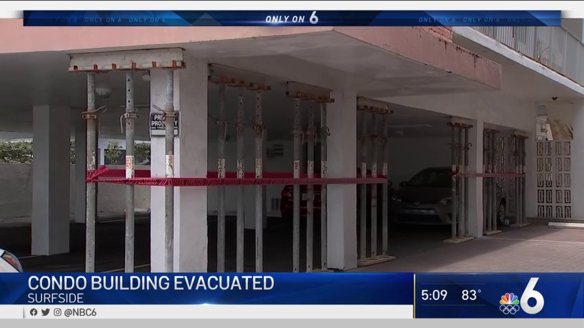 Surfside Condo Building Not Far From Collapse Site Evacuated