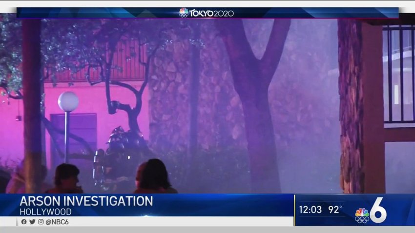 Arson Investigation in Hollywood Apartment Complex