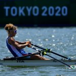 Training for rowing during the Olympics